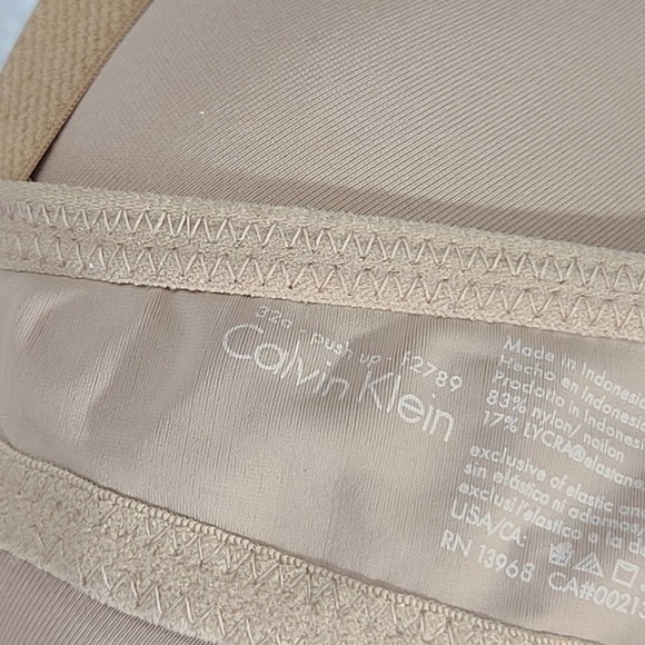 CALVIN Klein Bra 32 a Push Up Nude Adjustable straps - Picture 12 of 16